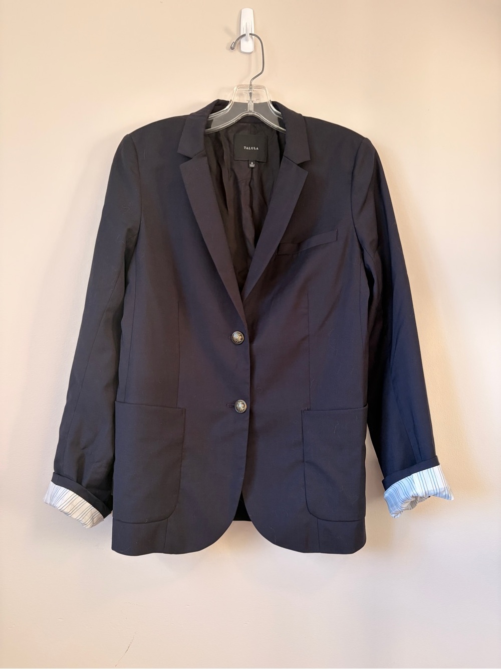 Aritzia Talulua Exeter Wool Blend Boyfriend Blazer 10 Medium M